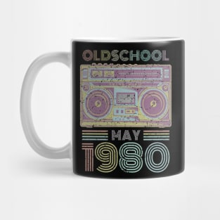 40th Birthday Gift May 1980 Forty Years Old Mug